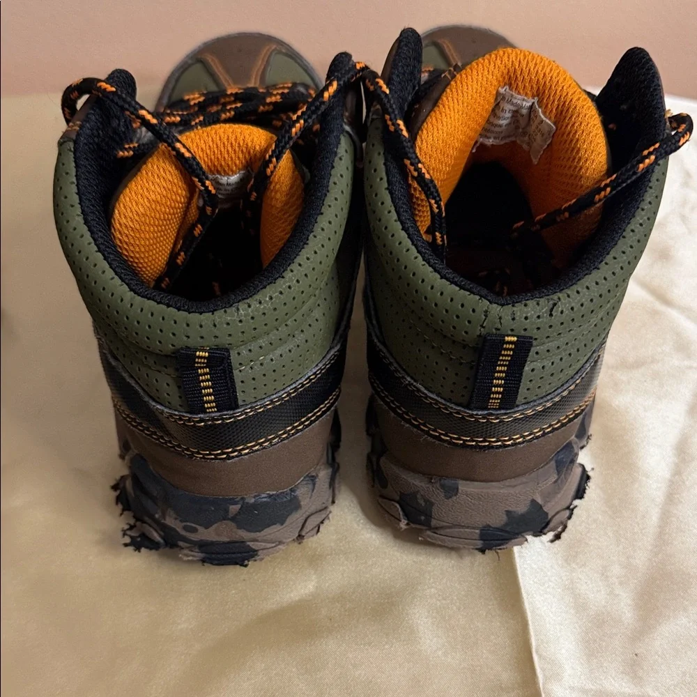 Kids Waterproof Brown & Olive Green Rain & Snow Boots